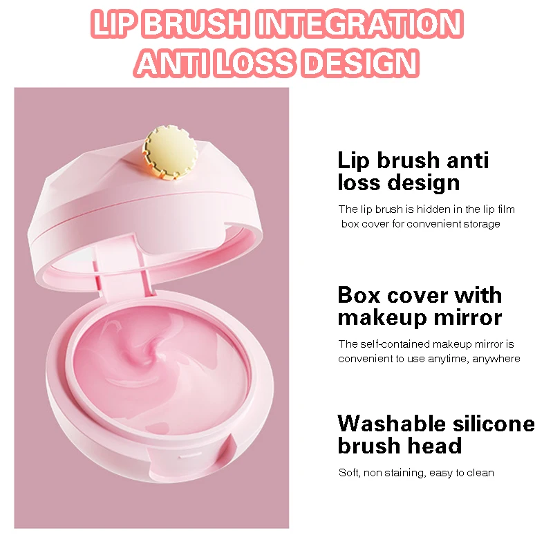 Draagbare Hydraterende Lip Masque Vervagen Lip Lijnen Voedende Lippenbalsem Lip Masque Uitstrijkje Lip Masker Lip Care Voor Vrouwen meisjes