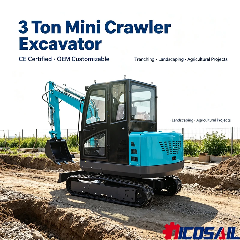 Farming Agriculture Project - 3 Ton Mini Crawler Excavator CE