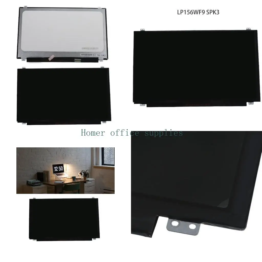 

K43B 15.6in Replacement LCD Screen Panel LP156WFC-SPDA 15.6'' 30Pin 1920×1080 EDP A+ Fit for LP156WF9-SPK2 LP156WF9-SPK3