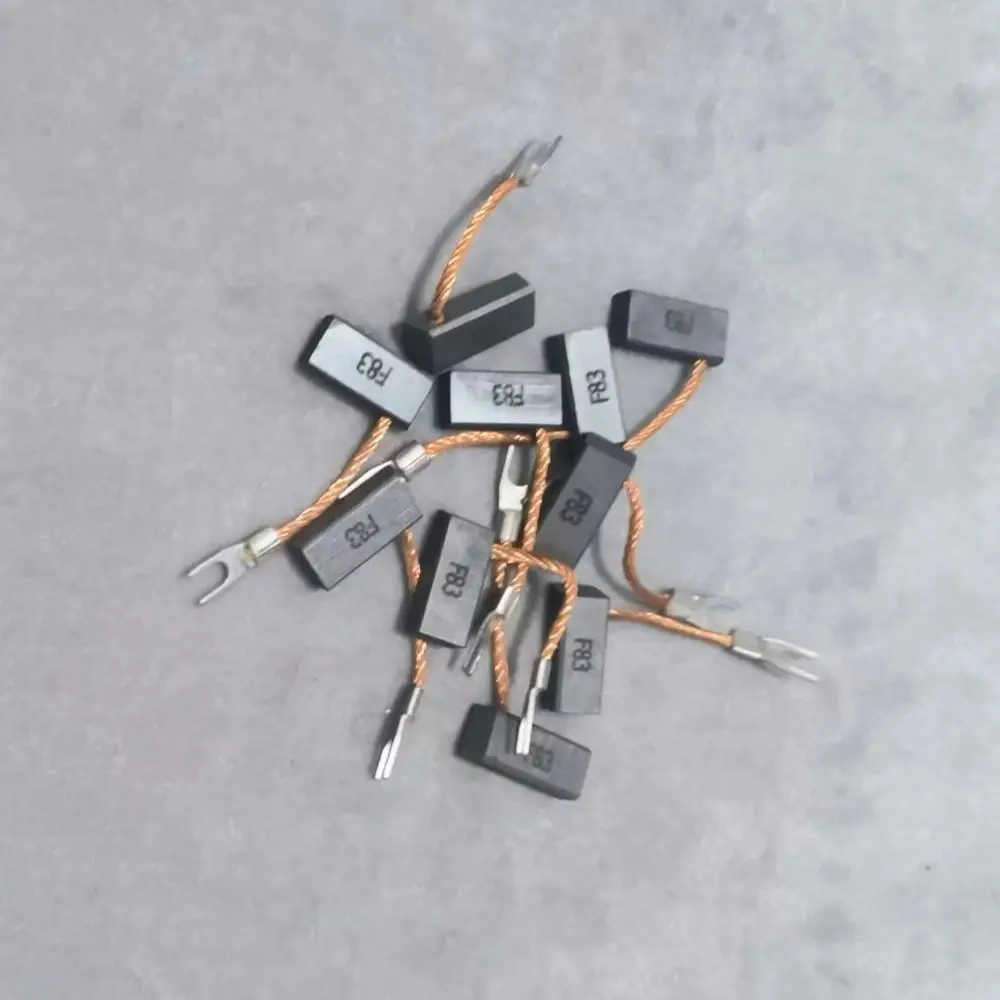 

10 шт. угольная щетка для двигателя F83 6,3X9,6X22 мм угольная щетка для двигателя постоянного тока F83 пружина 6,3*9,6*22