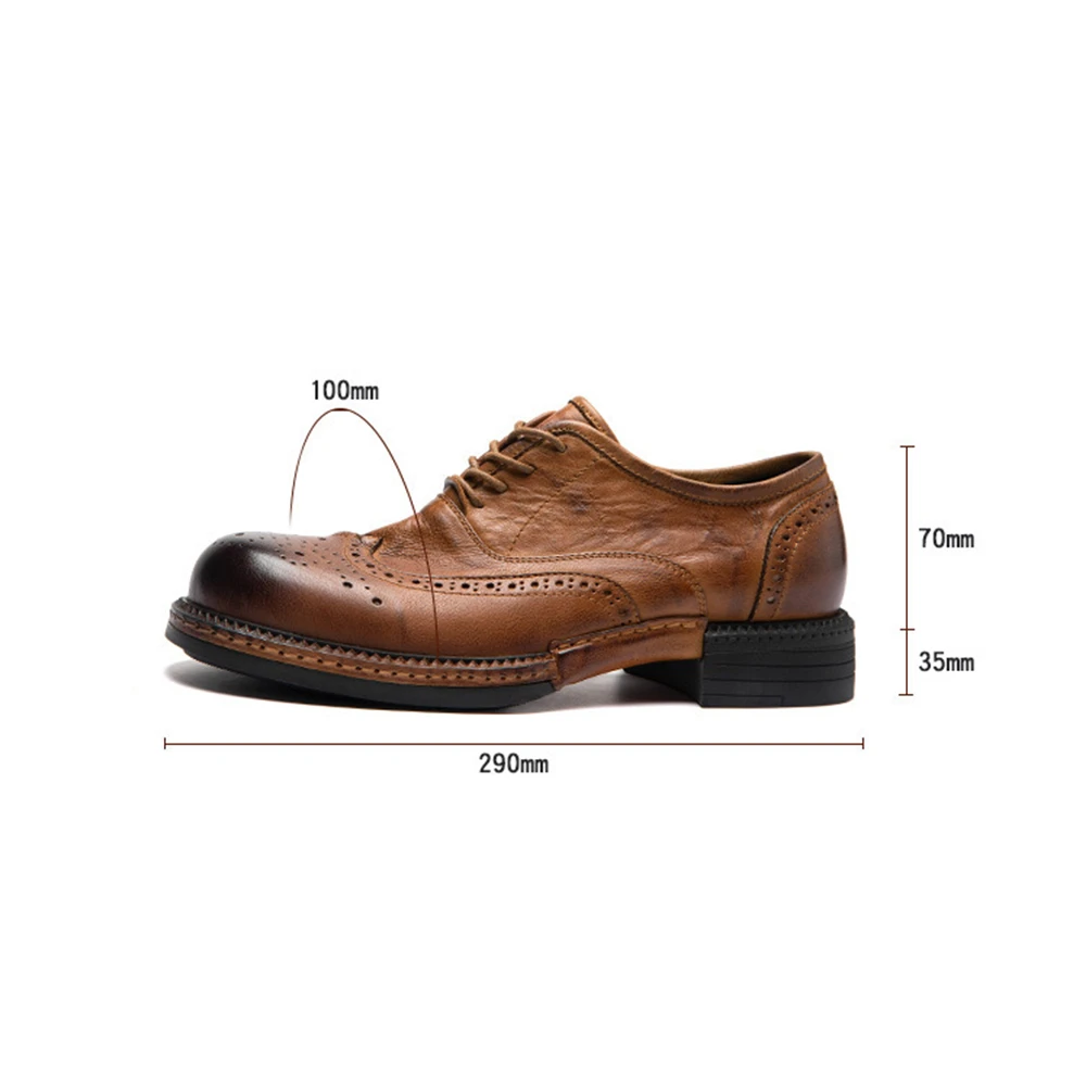 Zapatos Vintage de cuero genuino para hombre, zapatos de alta calidad, vestido Formal clásico de lujo para hombre, zapato clásico elegante italiano de Cuero de vaca negro