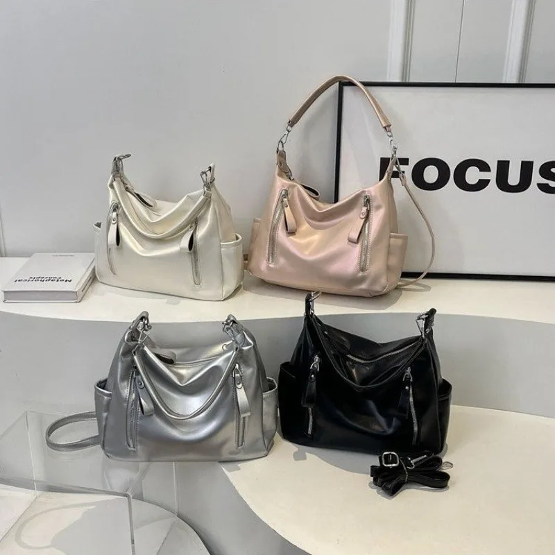 

Retro Luxury Diaper Bag Women Elegant Leather Crossbody Bag Trendy Casual Shoulder Tote For Superstar Shopping Business