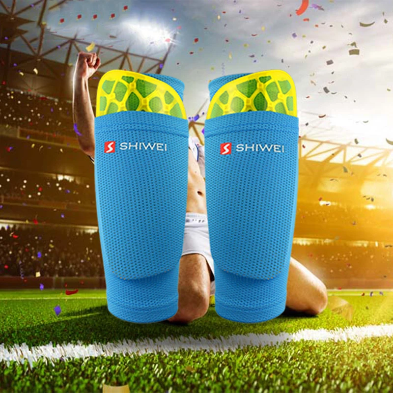 1 Pair Soccer Football Shin Guard Teens Socks Pads Professional Shields Legging Shinguards Sleeves Protective Gear