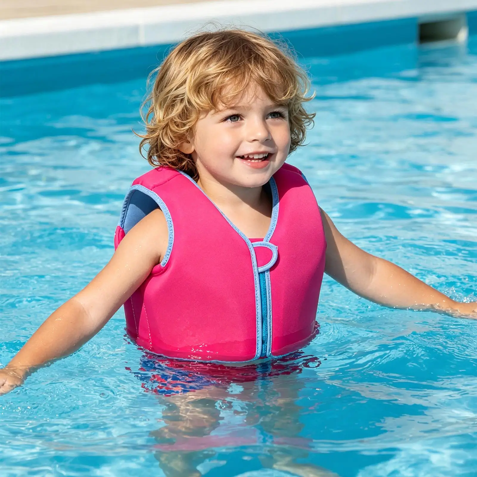 Kids Swimming Vest Floating Swim Aid Child Buoyancy Swimsuit For Boys Girls Beach Pool Lakeside Surfing Rafting Sailing Club