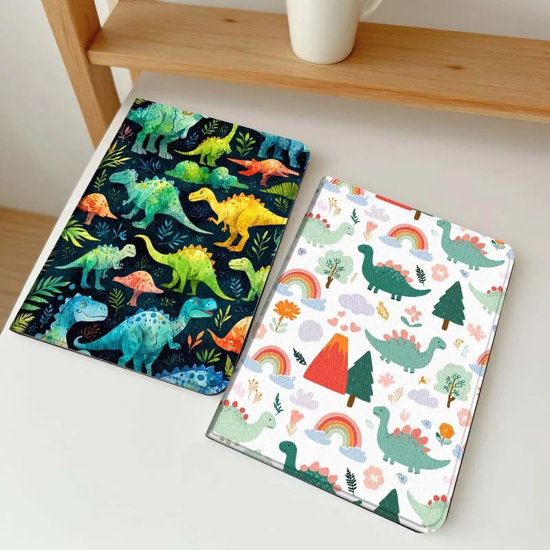 Cute Anime Dinosaur Art Tablet Case For Xiaomi Redmi Mi Pad 5 6 6s 7 SE Pro Max Ultra 12.4 12.5 14 inch