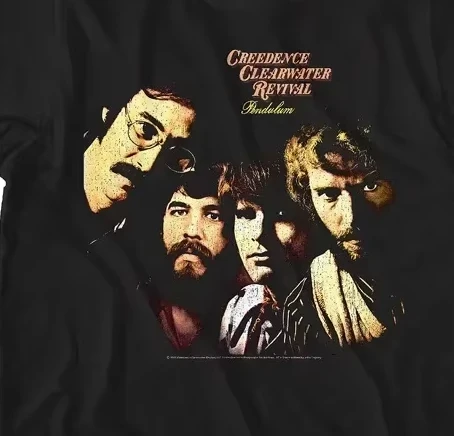 

Лето 2022, футболка с короткими рукавами Creedence Clearwater Revival Bikers, футболка большого размера для мужчин и женщин, хлопковая уличная футболка, футболка
