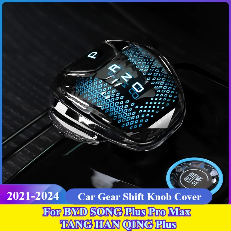 

For BYD SONG Plus Pro Max TANG HAN QING Plus 2021-2024 Crystal Gear Shift Protective Cover Modification Accessories