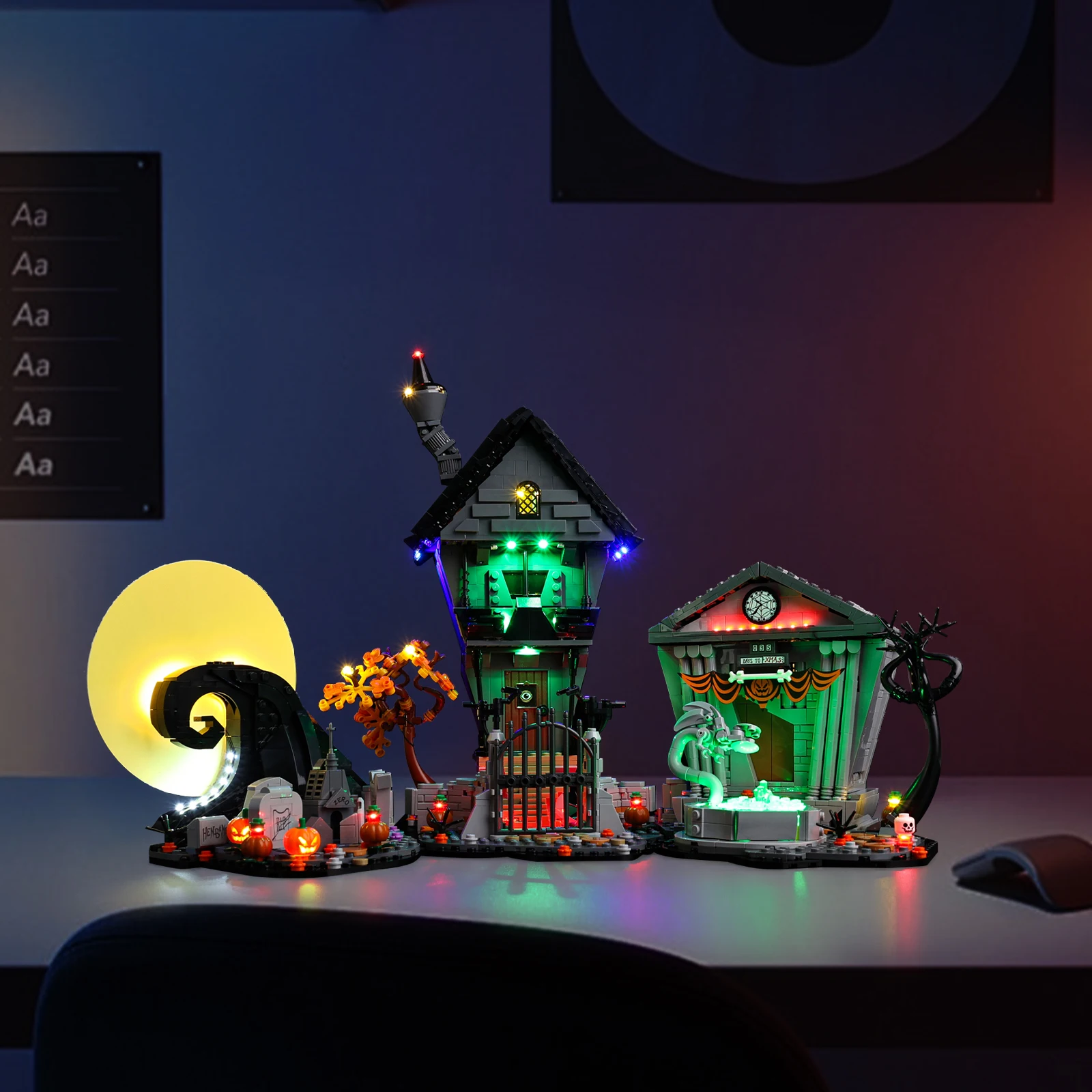 

No Model LED Light Set Suitable for LEGO Disney Tim Burton's The Nightmare Before Christmas 21351 Excluding Building Blocks