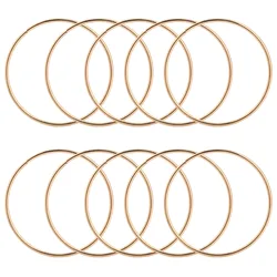 10 Pack 3 Inch Gold Dream Catcher Metal Rings Hoops Macrame Ring for Dreamcatchers and Crafts
