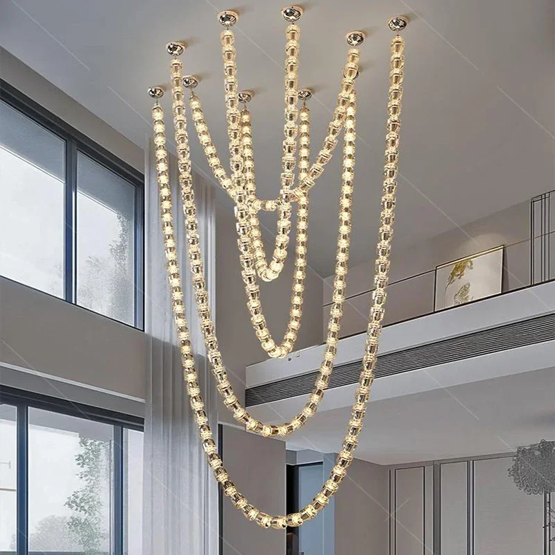 

Modern home decor led lights pendant light lamps forstaircase Chandeliers for living room hanging light indoor lighting