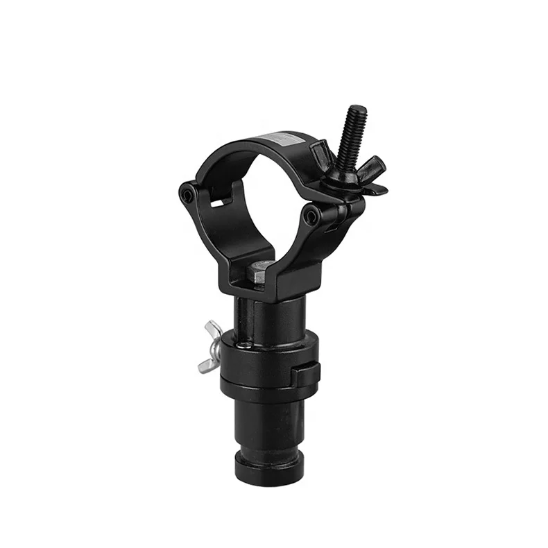 4-Pack TV Tap Half Coupler Clamp 360 Swivel Load 100kg, Photography Truss Clamp to Support Studio Lights DJ LED Video Equiment