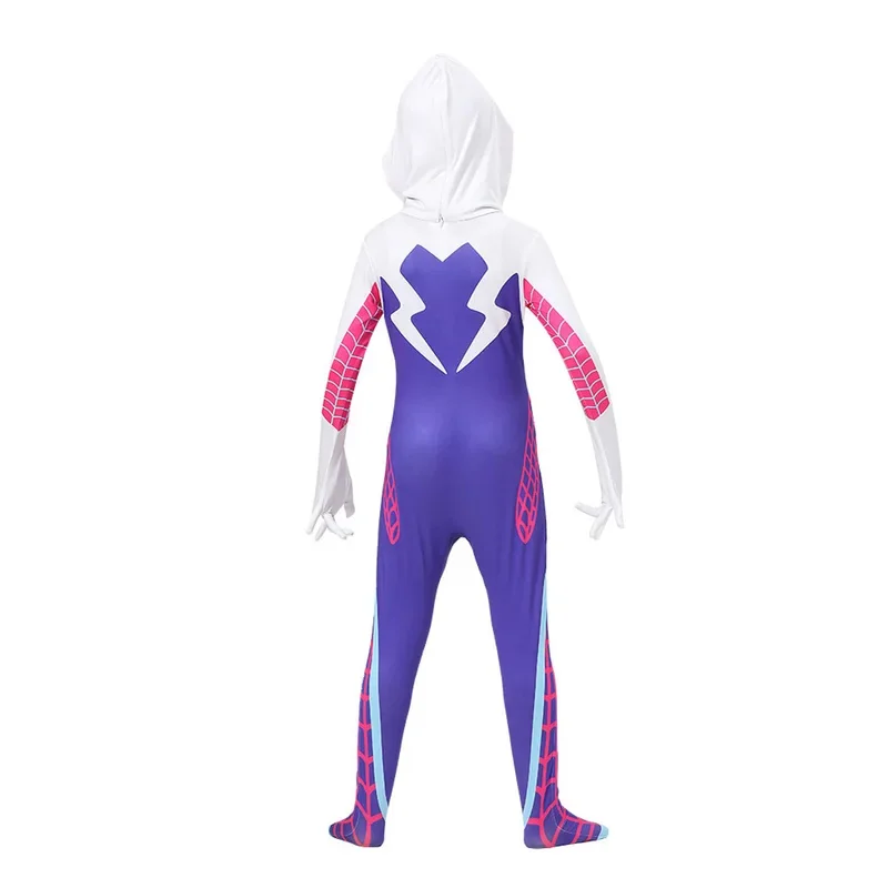 الفتيات جوين شبح العنكبوت زي ارتداءها هالوين تأثيري مقنعين عطلة ملابس تنكرية للحفلات الاطفال الخيال مثير فستان الزي