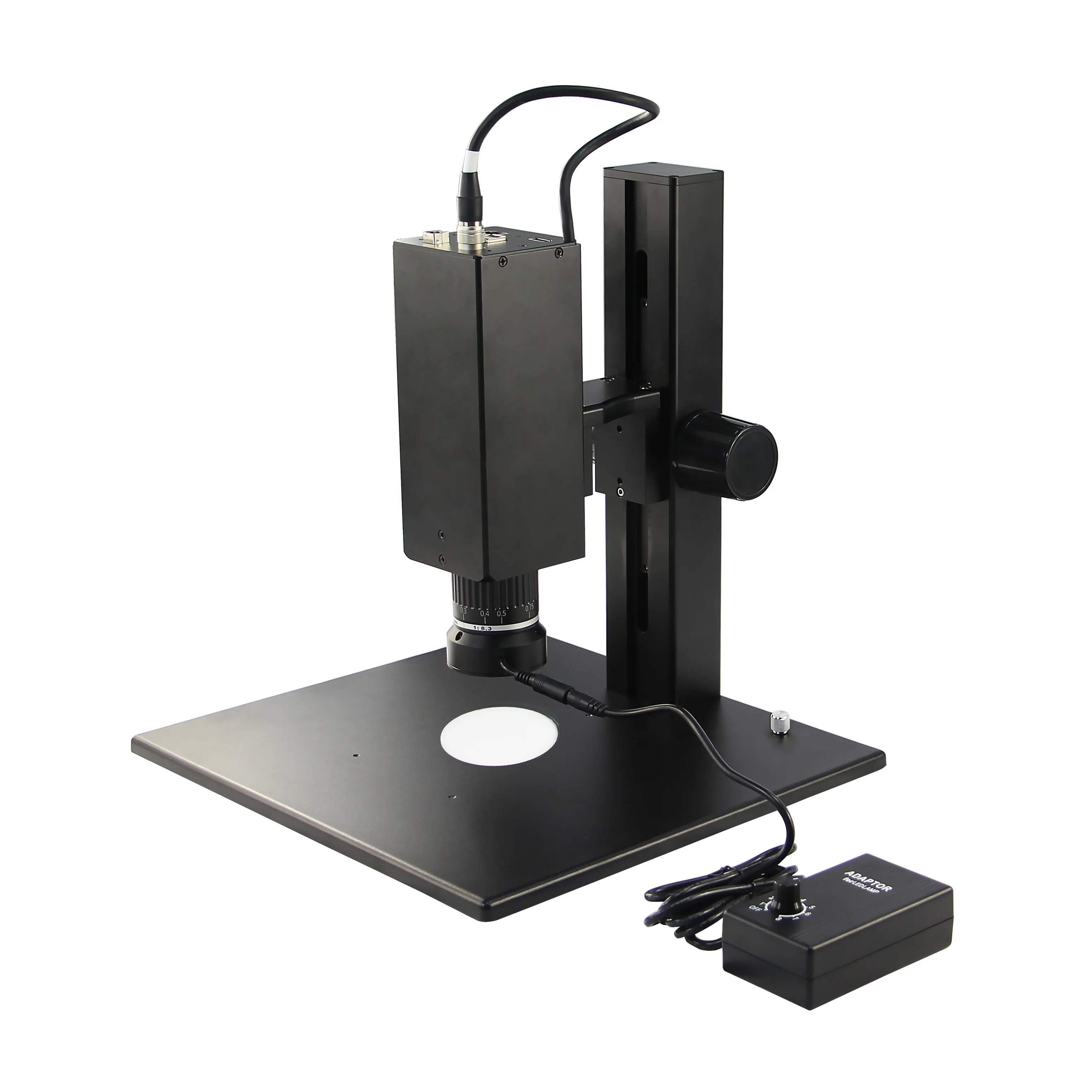 KM325AP Large Field Of View Long Working Distance 0.3X-2.5X Zoom Objective Smart Measuring Video Microscope