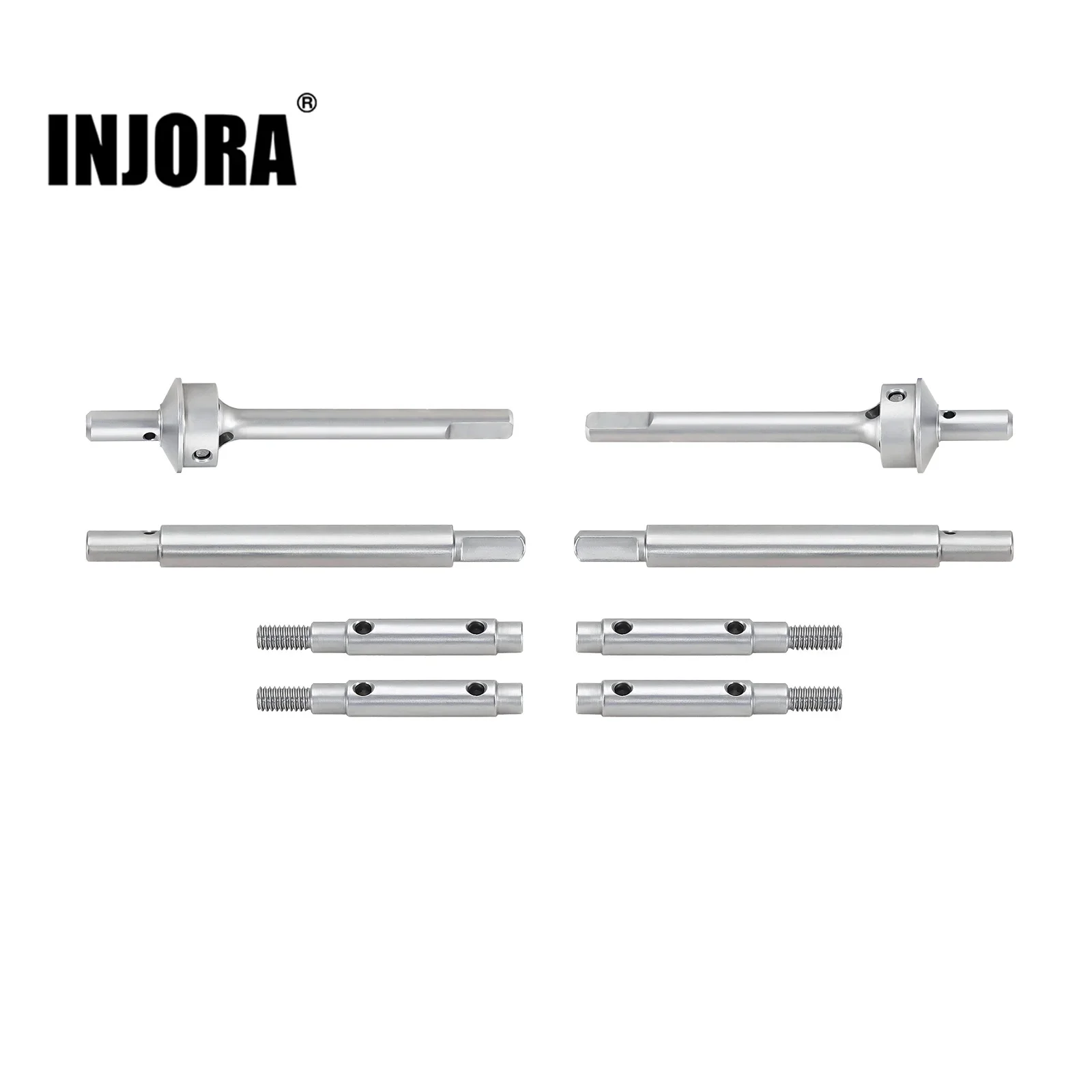 INJORA Stainless Steel Portal Axle Shafts For 1/18 RC Crawler Redcat Ascent-18