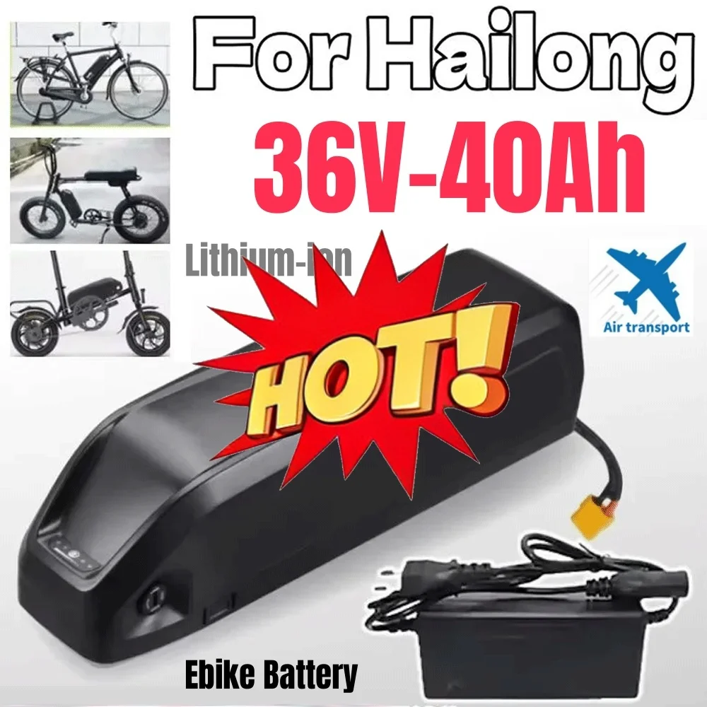 🔧36v 40ah High-quality Battery For Hailong Motorcycle/bicycle Ncr18650b 500w-3000w Motor Lithium High-capacity Battery🔧