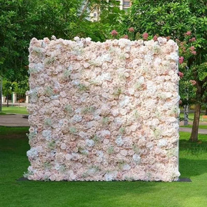 5D simulation cloth bottom flower wall background wall fake flower wedding arrangement flower image wall