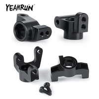 YEAHRUN 2Pcs Aluminum Alloy Front Steering Knuckles C Base Caster Blocks for 1/16 Mini-B 2WD RC Buggy Truck Model Upgrade Parts