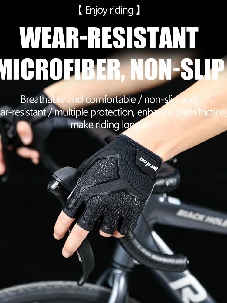 AliExpress Kyncilor 1 pair of shock-absorbing GEL pad bicycle gloves, half finger sports gloves, men's and women's summer cycling fitness gloves, mo