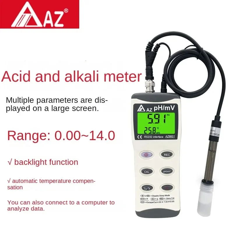 

AZ8601 PH Meter pH Test Pen Industrial High Precision Aquarium Water Quality PH Meter