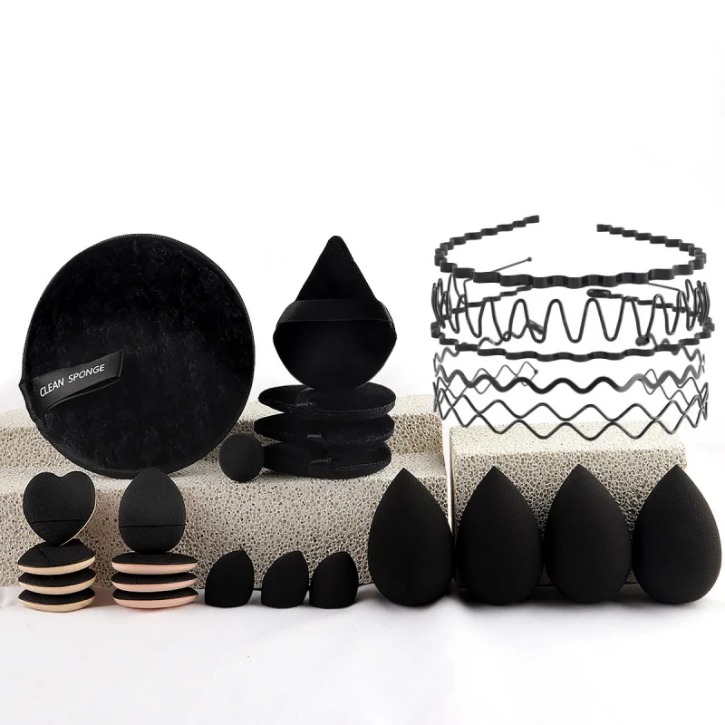 47Beauty Set Kleine make-uptas Make-upborstelset Draagbare toilettas Reispoederdons Make-up