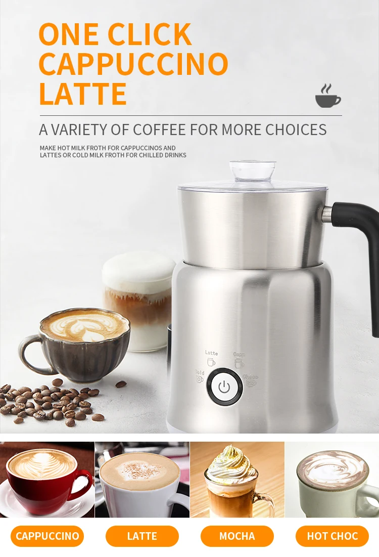 

Automatic Milk Frother Electric Hot and Cold For Making Latte Cappuccino Coffee Frothing Foamer Milk Froth Kitchen Appliances