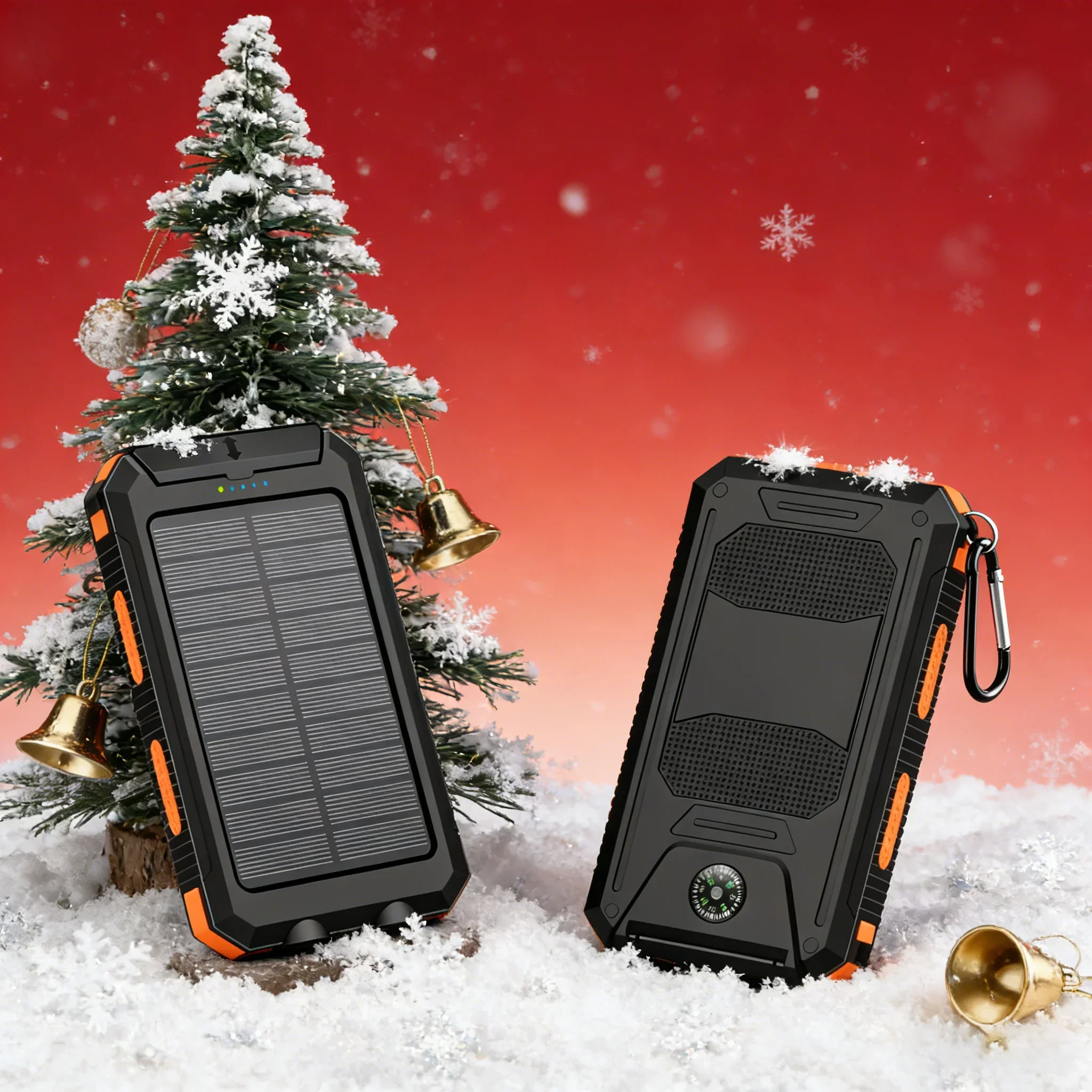 

Многофункциональный аварийный аккумулятор на солнечной батарее — 10000 мАч с компасом и светодиодной подсветкой, обязательный для кемпинга на открытом воздухе