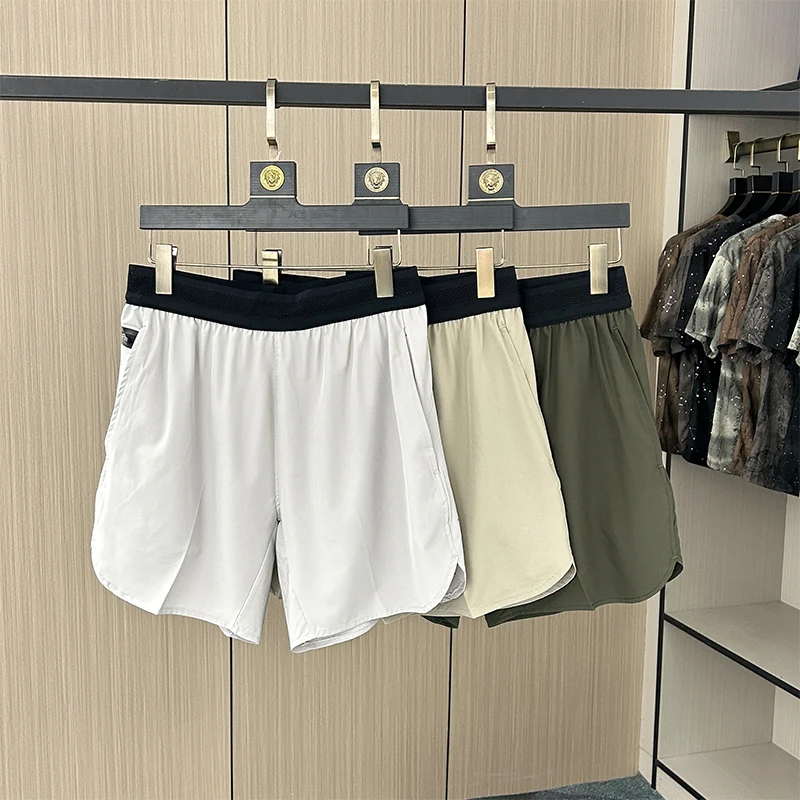 

Мужские лыжи для бега, летняя тонкая верхняя одежда из ледяного шелка, свободная бейсболка, повседневное спортивное нижнее белье в пять четвертей