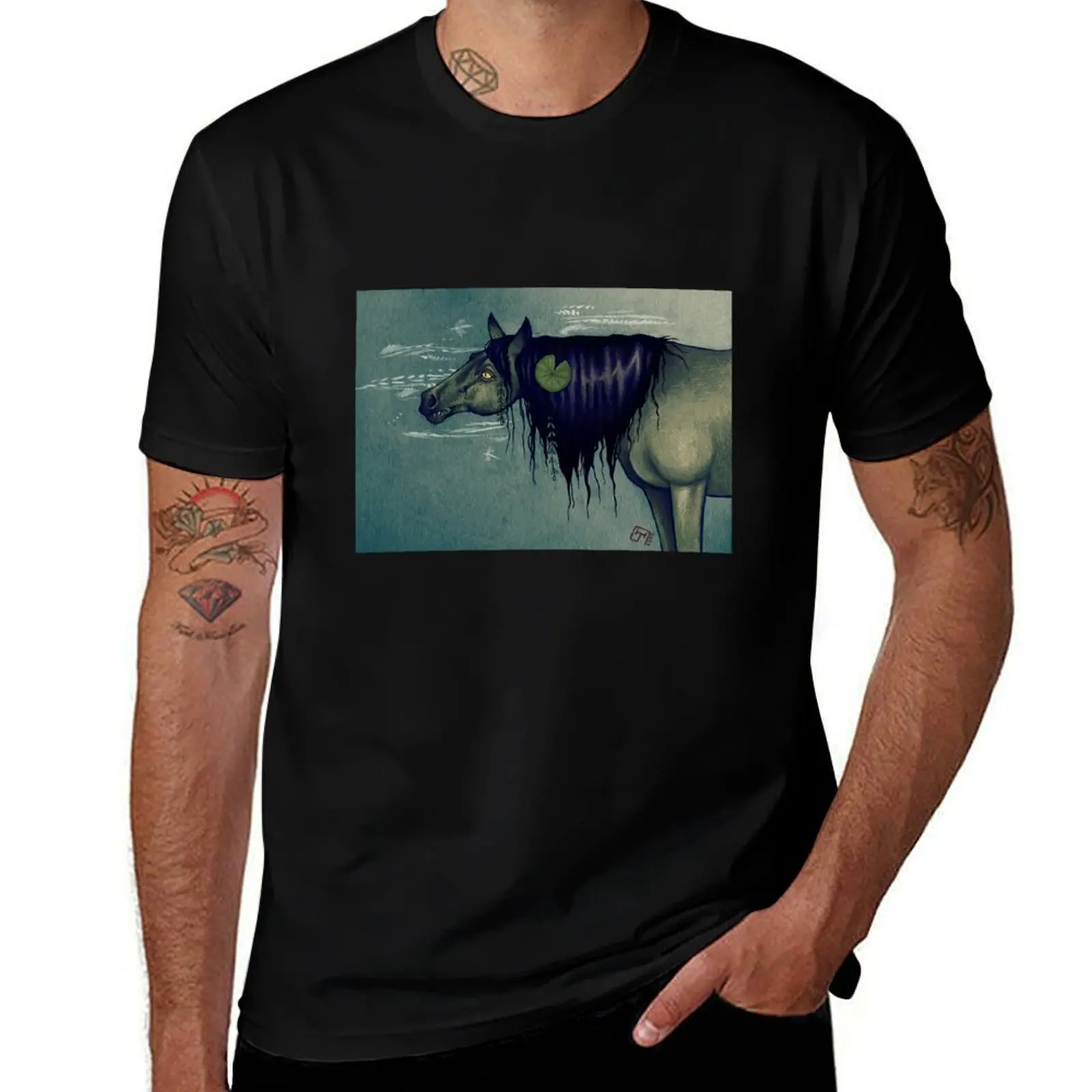 

Pond Kelpie T-Shirt customs design your own football t shirt valentines boutique clothes mens vintage t shirts