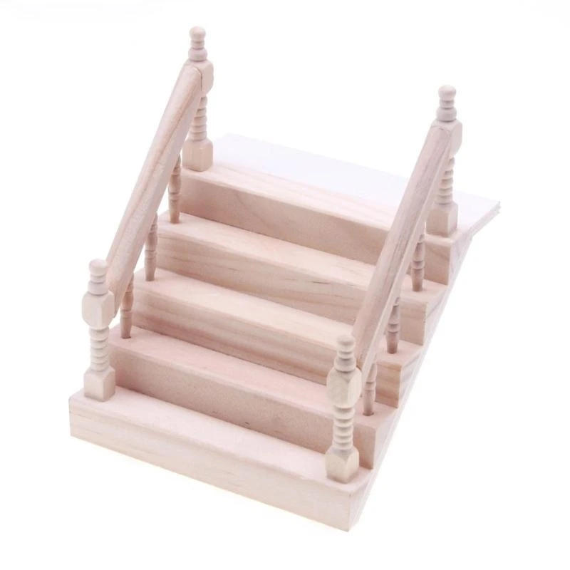 Realistas miniatura materiais resistente com corrimão mão para bonecas suprimentos suprimentos