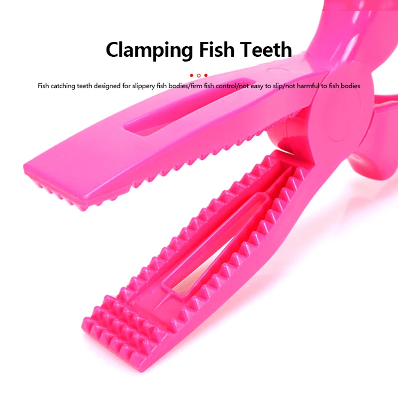 Fishing Grabber Pliers ABS Fish Clamp Grip Catch Release Tool Hook Extractor Fish Body Holder Tongs Scissors Fishing Pliers