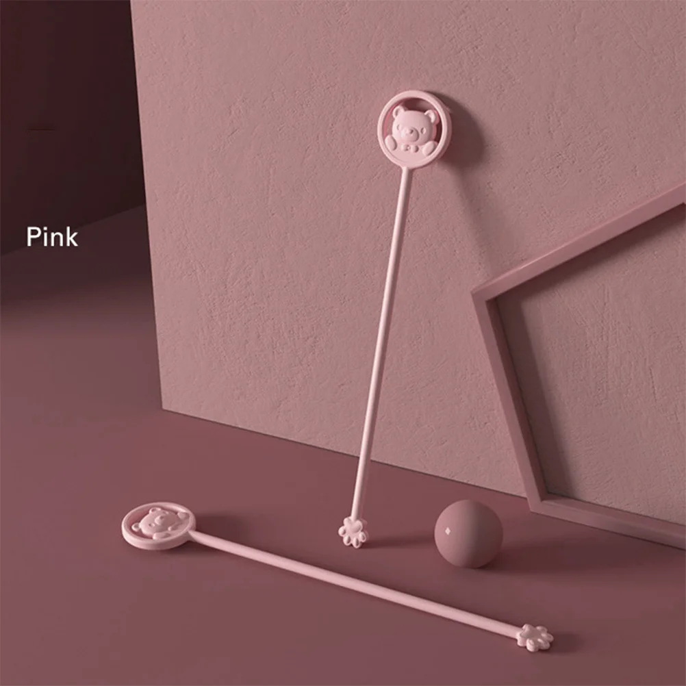 2pcs Silicone Stirring Stick For Kids Cartoon Bear Pattern Milk Mixing Spoon Temperature Sensitive Tip No Residue V-Shaped Claw