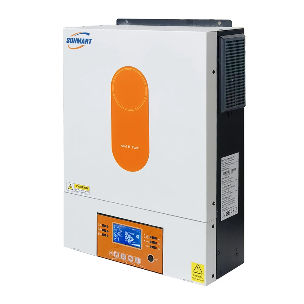 4k Solar Hybrid Inverter Dc to Ac Mppt Dual Output 24V 120A MPPT Pv Range 60-500 Built in Wifi 97% Efficiency Pure Sine Wave view 2