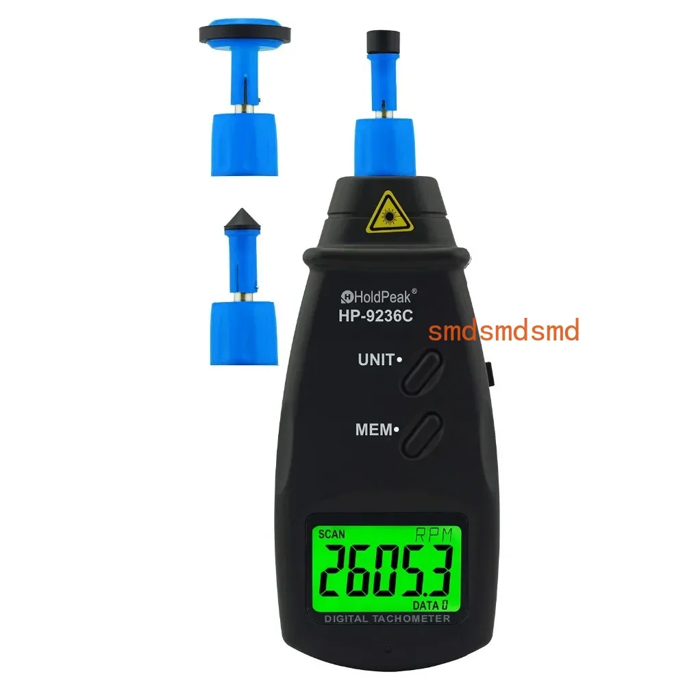 Laser Tachometer HP-9236C Speed Meter Digital Diagnostic-tool Photo LCD RPM Meter Engine Motor Non-contact Tachometer
