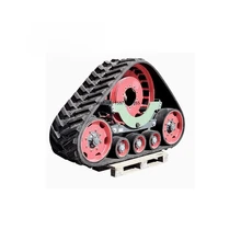 New Triangular Rubber Steel Track and Wheel Assembly Snowmobile Track Chassis