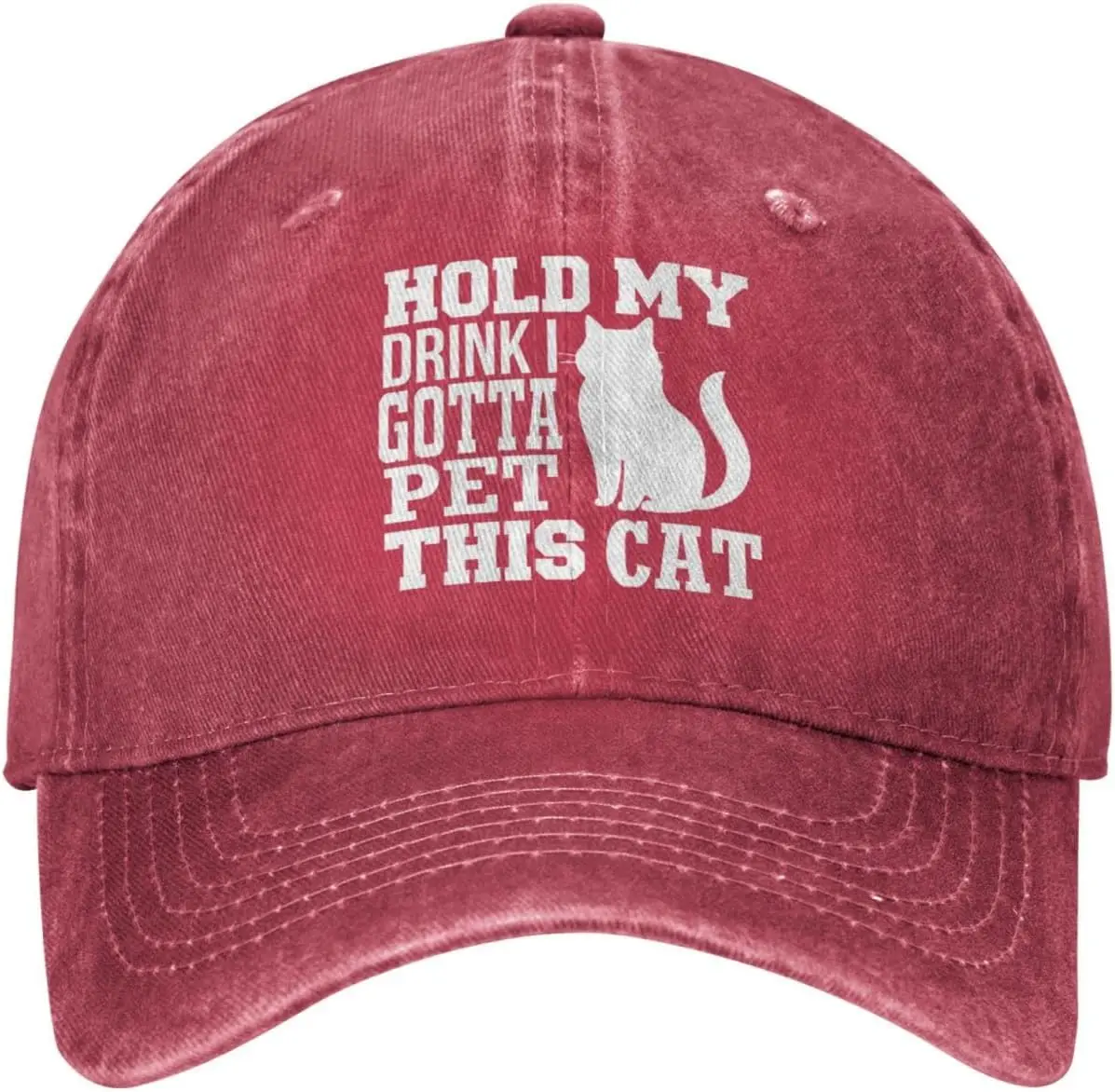 

Cat Lover Hat Hold My Drink I Got Pet This Cats Hat Men Baseball Cap Graphic Hats