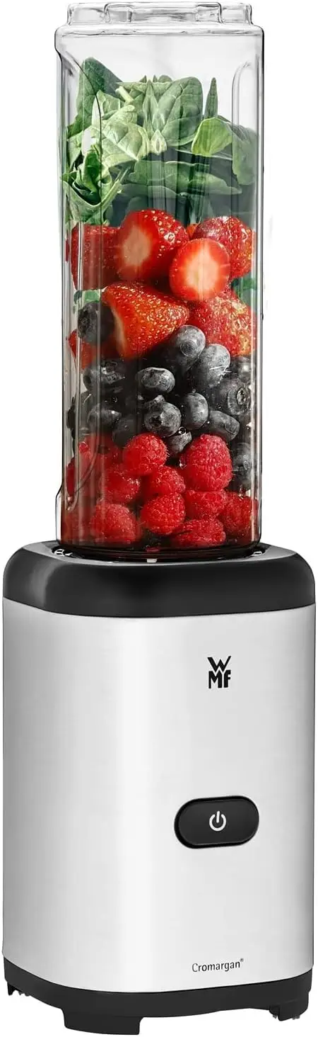 Kult X - Batidora de Vaso Individual Mix & Go Mini, 300 W, 0.6 L de Capacidad y 4 Cuchillas de Acero Inoxidable Cromargan, Ex