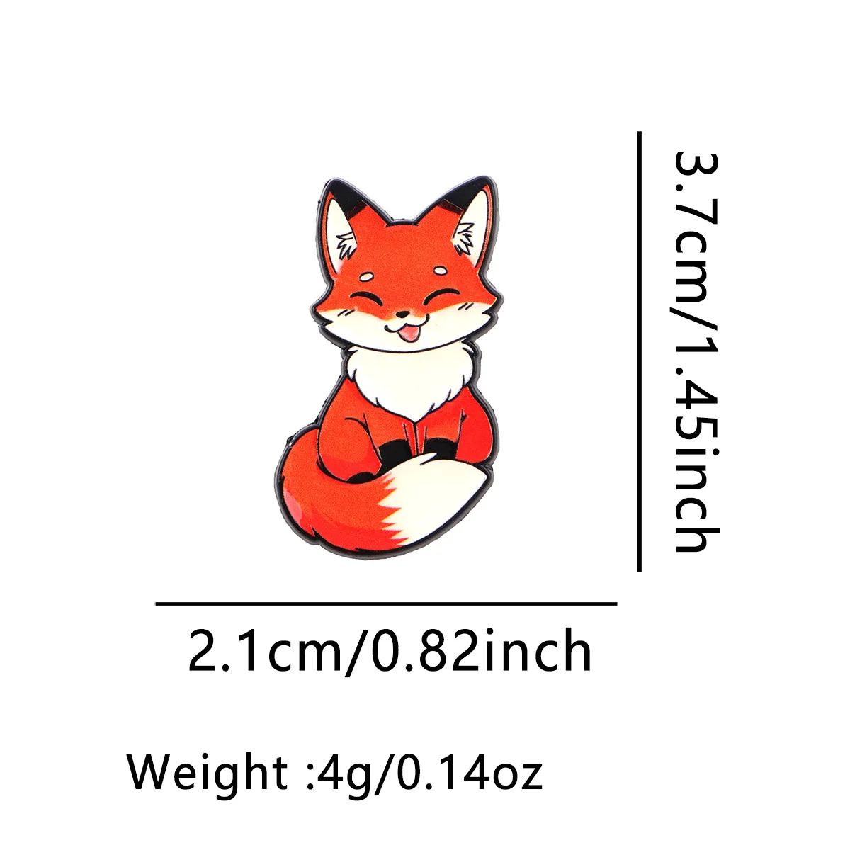 Cartoon Fox Enamel Pin Brooch for Clothes Cute Lapel Pins for Backpack Men Women DIY Metal Badges Accessories Gifts