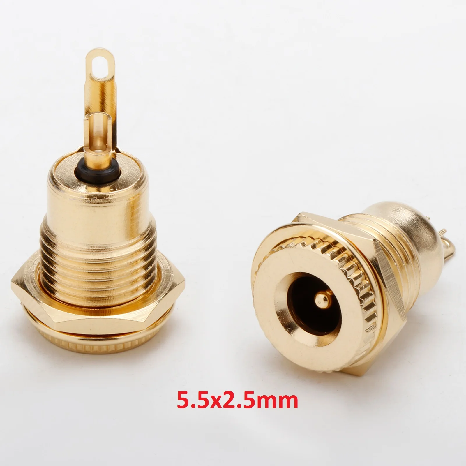 Hifi Audio DC Buchse DC21 DC25 Buchse Buchse Buchse Montage Metall 30V 10a DC Stroma schluss 5.5*2,1mm 5.5*2,5mm – Detail 5