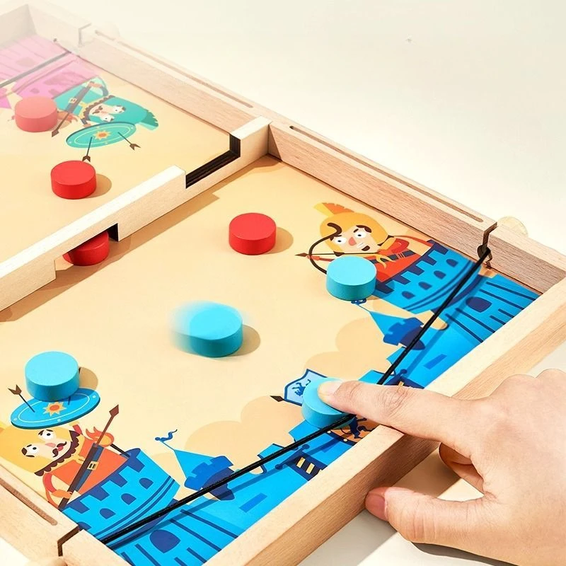 Mideer-Juego de mesa de madera 10 en 1, Carrom, Hockey, ajedrez, 1 ~ 4 jugadores, desafío, Batalla, interactivo, bebé, niños, 3Y +