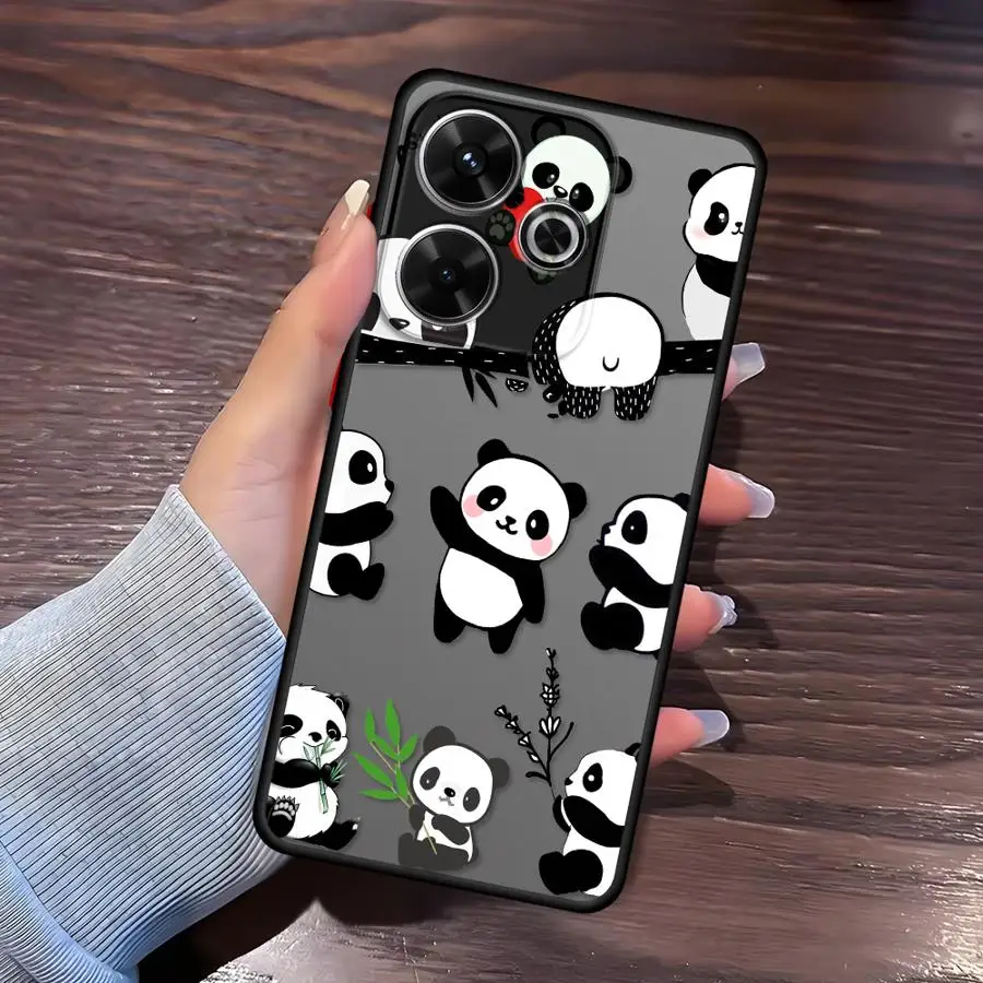 Funda Phone Cover Case for Xiaomi Redmi Note 15 12 11 14C 13C A4 13 14 Pro Plus 10 9S Cute Panda Funny view 5