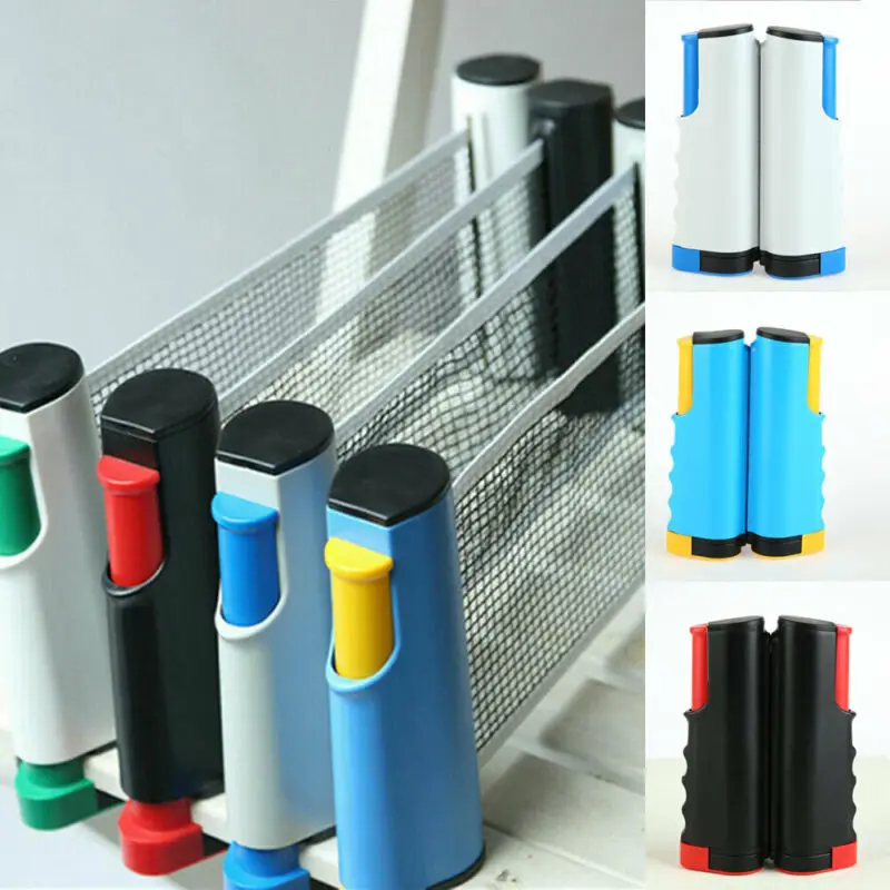 New Anywhere Retractable Ping Pong Table Tennis Net Post Net Rack Sports Exercise Accessories Equipments Portable Replacement