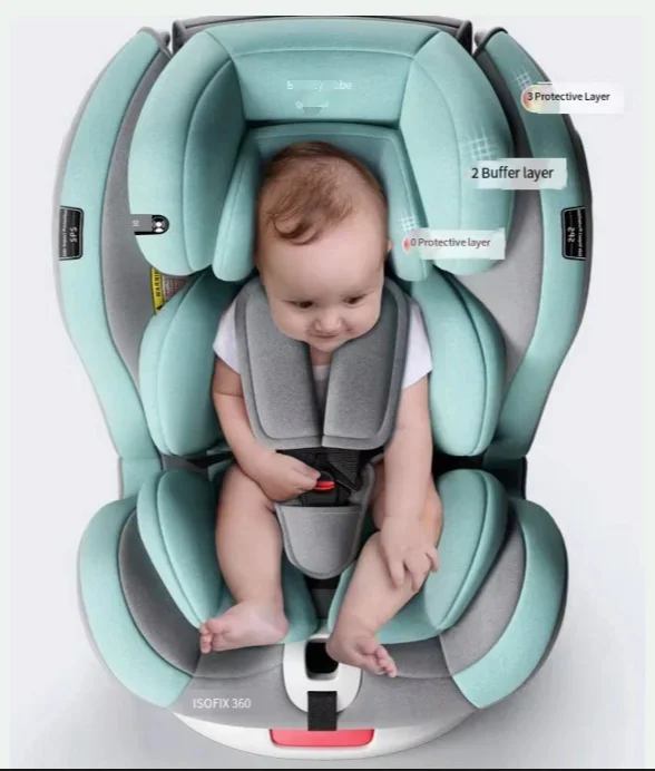 Child safety seat 360 degree rotation simple portable seat universal 0 year old baby car seat