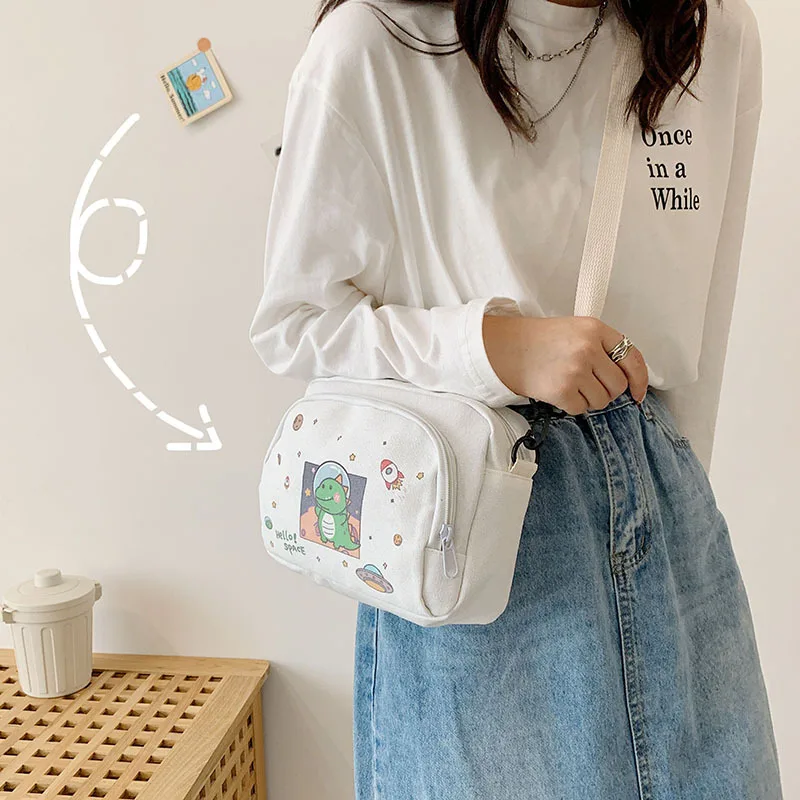 2023 New High Quality Sweet Women's Shoulder Bag Canvas Crossbody Bag youth fashion for Women