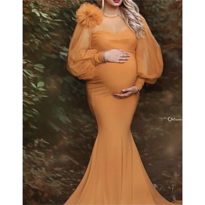 New Arrival Photoshoot Dress 2023 Pregnant Women Clothes Sexy Pregnancy Dresses Maternity for Photography