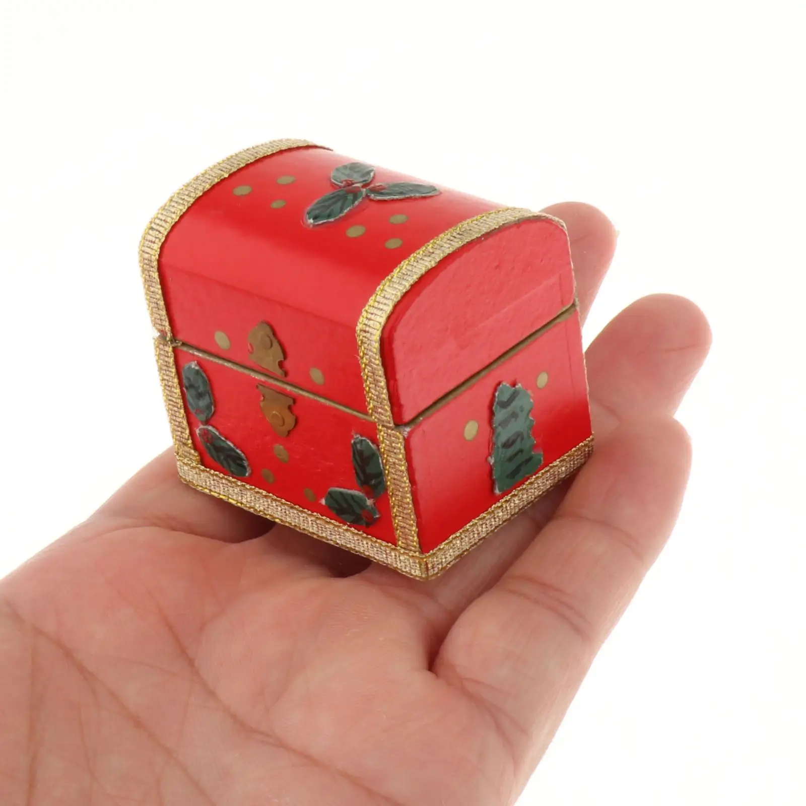 1/12 Scale Miniature Christmas Chest for Diorama Miniature Scene Dollhouse