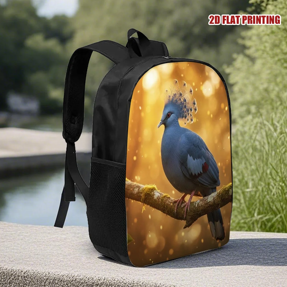 

A tree branch and bird pattern backpack, suitable for city commuting and short trips, with a simple and stylish design