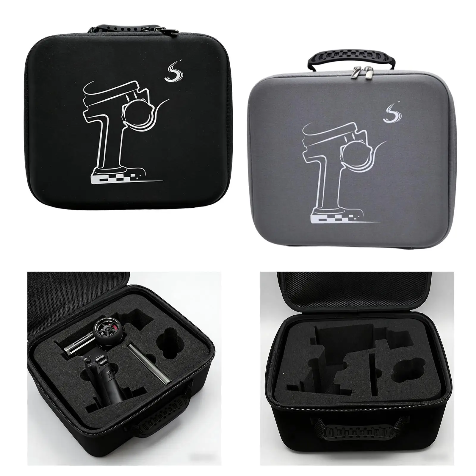 

Сумка для переноски пульта дистанционного управления, прочная, практичная, с гладкой молнией, защитный чехол для хранения, чехол для радиоуправляемого передатчика, EVA для NB4