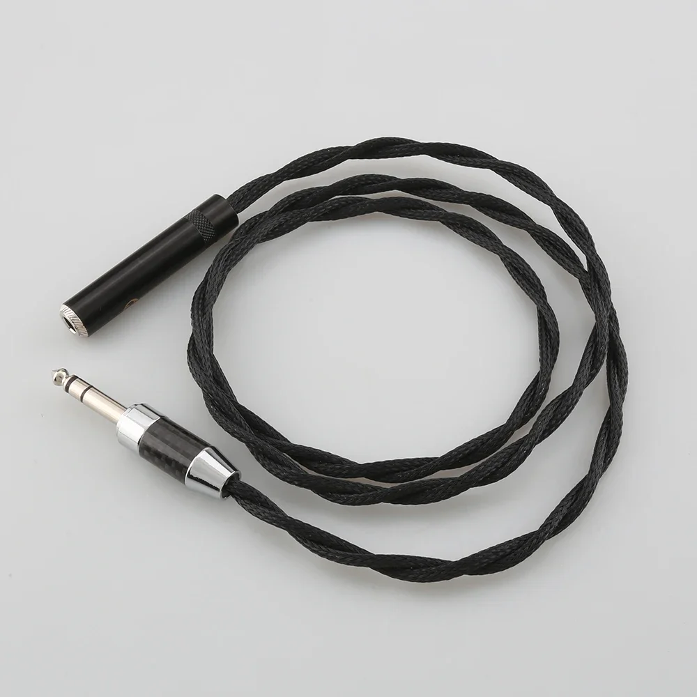 Посеребренный 6,35 мм 1/4 дюйма стерео TRS между мужчинами и женщинами профессиональный аудиоудлинительный кабель HIFI кабель