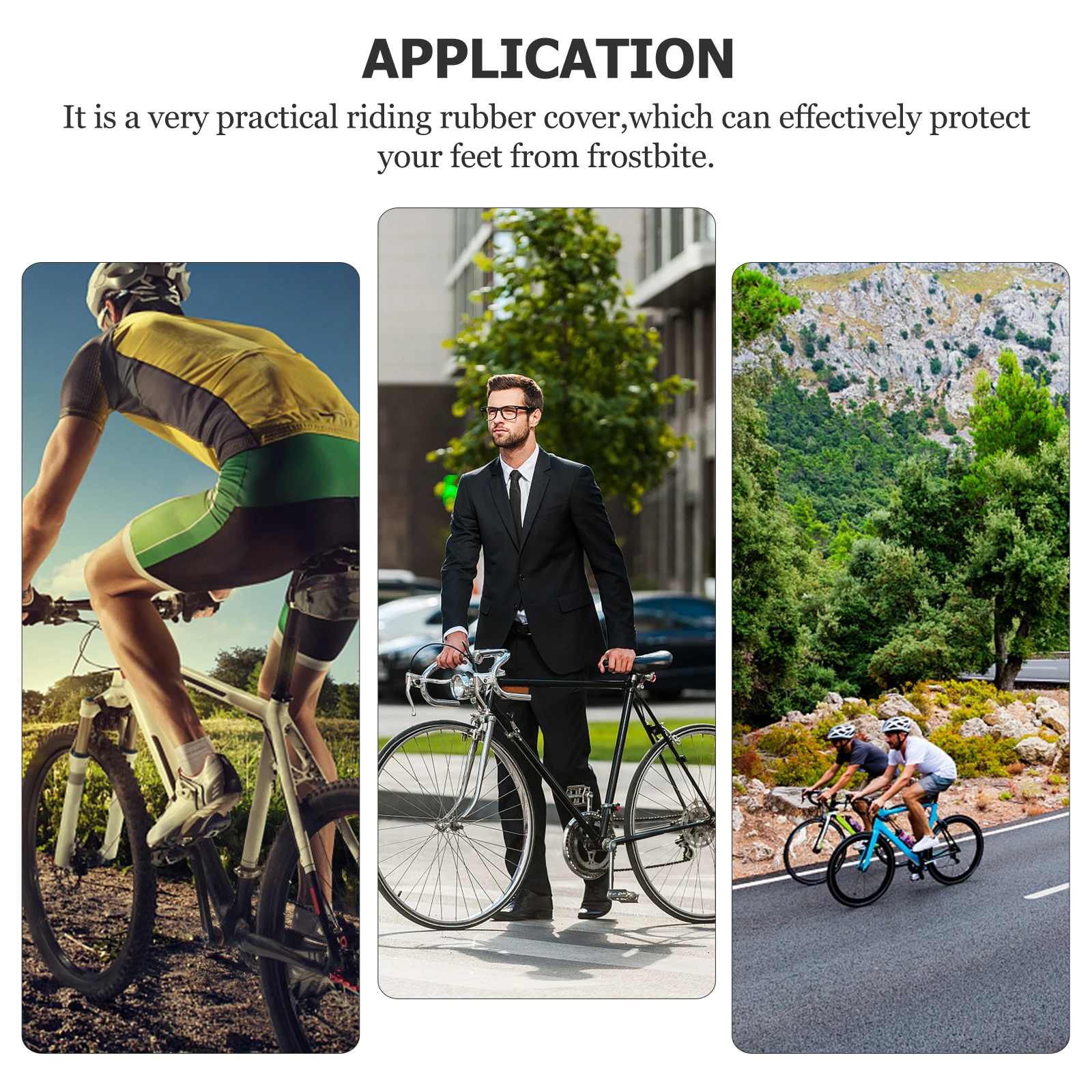 

1Pair Riding Overshoes Waterproof Thermal Cycling Shoe Cover Windproof Bike Half Overshoes for All Season Commute