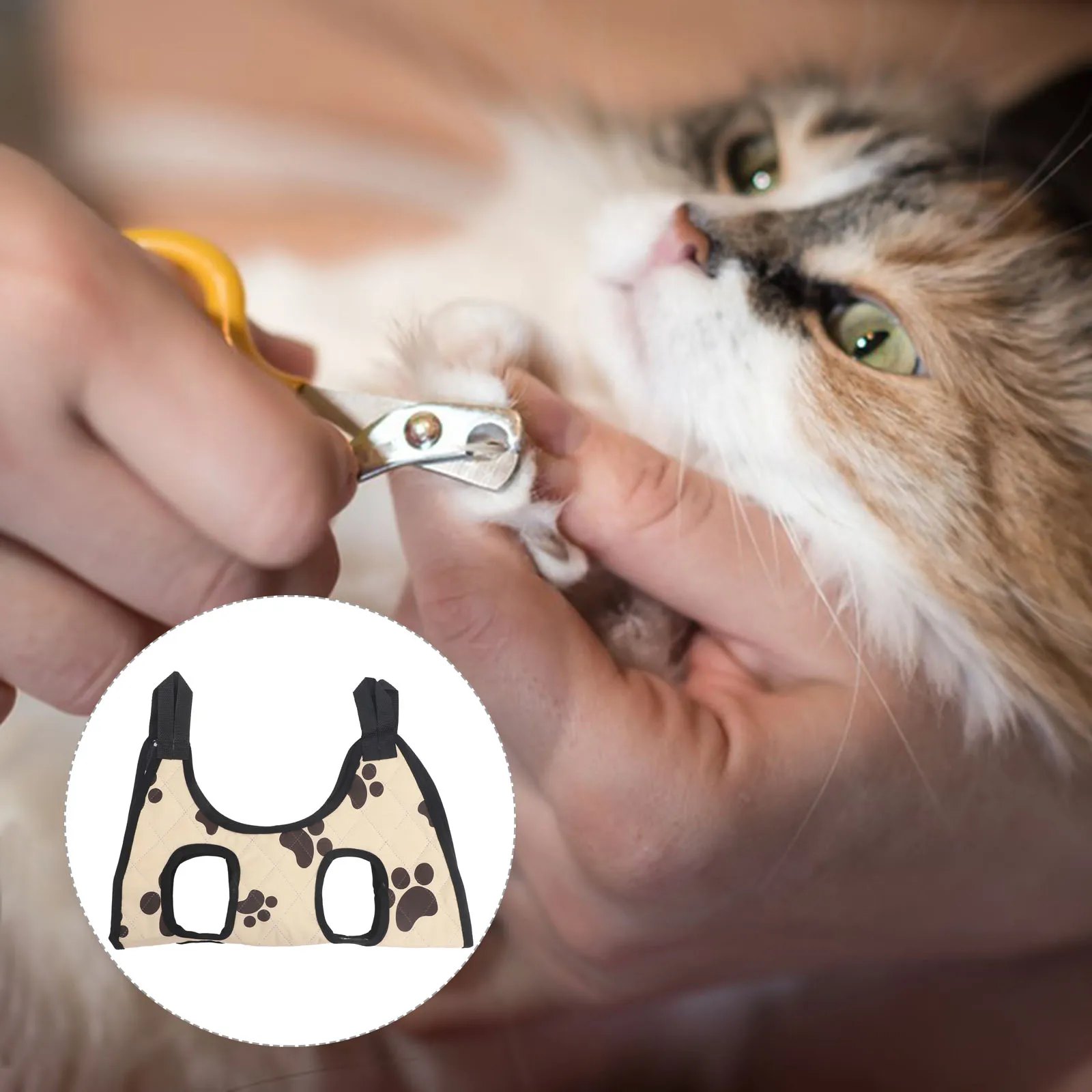 

Pet Hammock Grooming Bed Sling Small Dog Cat Cloth Equipment Accessory Supplies Strong Support Various Sizes Four Holes